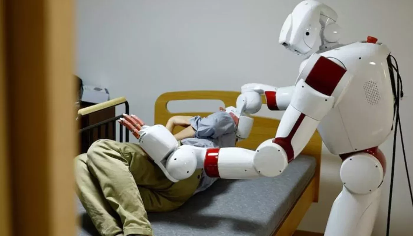 A robot for elderly care has been created in Japan