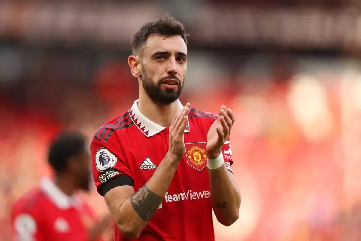 Bruno Fernandes was named the best of the season at Manchester United
