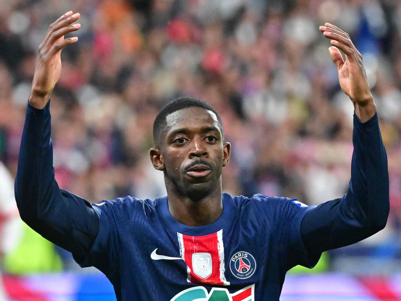 Dembele addressed Messi after the victory