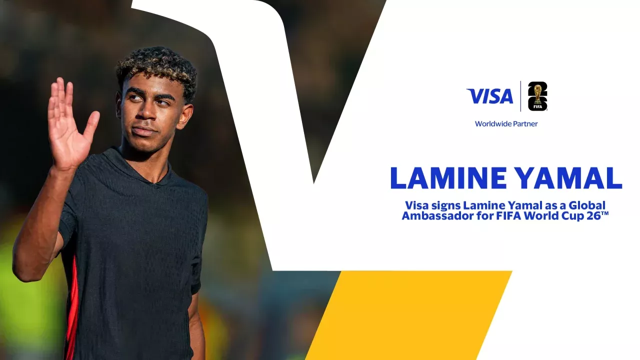 Lamine Yamal became Visa’s global ambassador for FIFA 2026