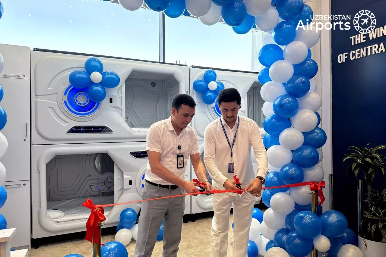 Toshkent aeroportida kapsula mehmonxona ochildi