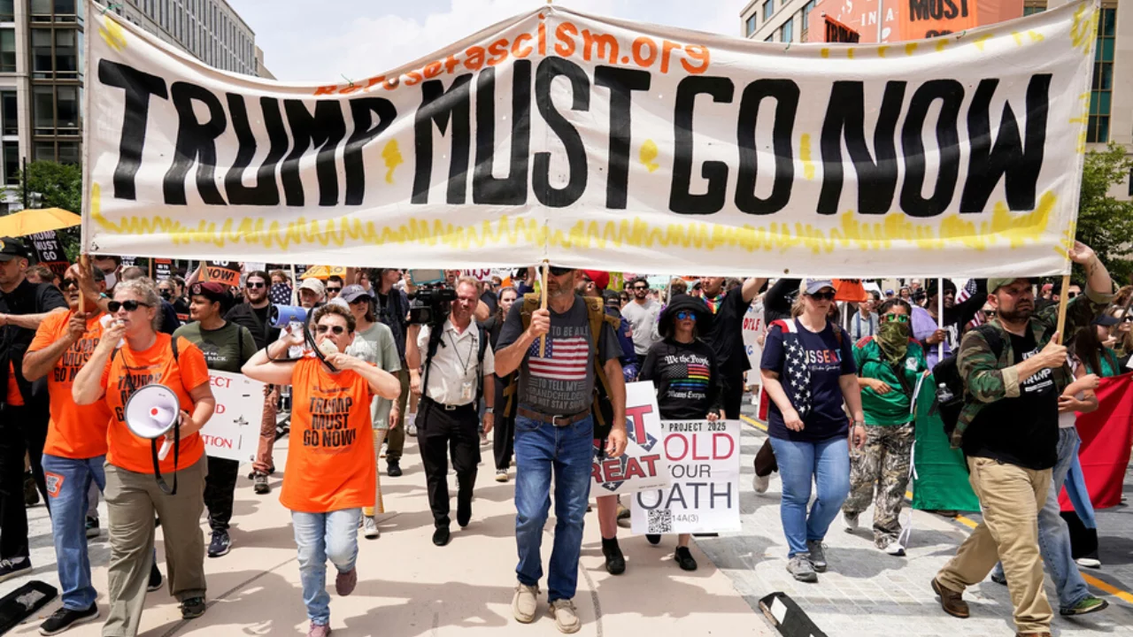 Protests against Trump are rising in the US