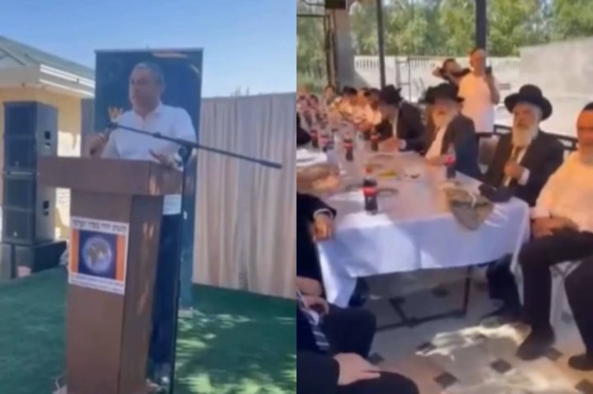 There was a heartfelt meeting with the Jews in the memorial.