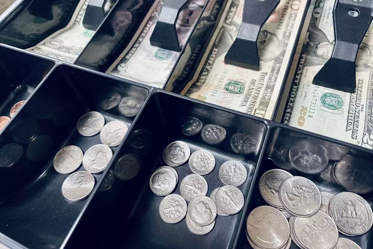 A unique coin was found at an American gas station