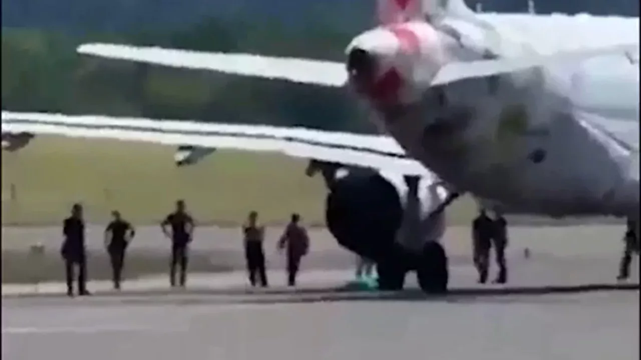 A man who escaped from the police at Bergamo airport died