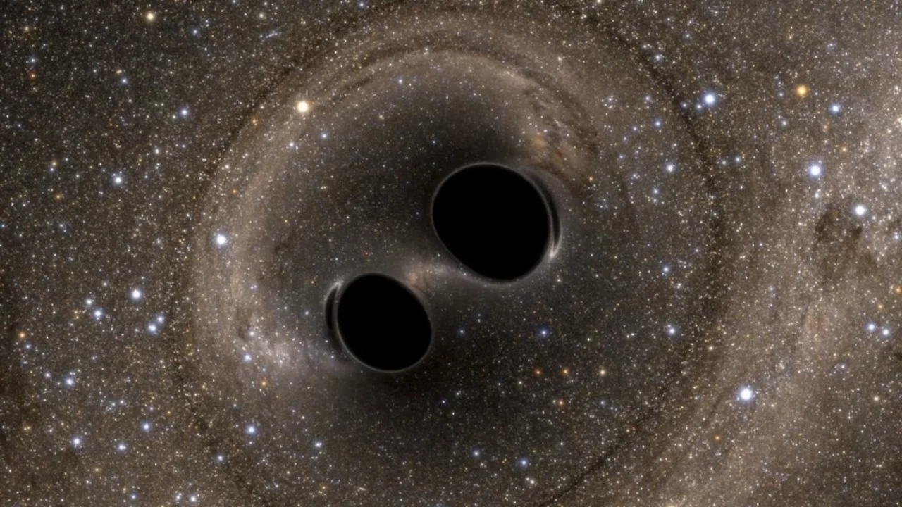 The collision of two black holes detected gravity