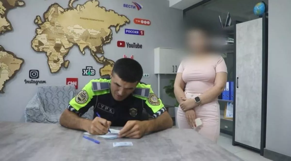 A driver who exceeded the speed limit in Navoi city was fined