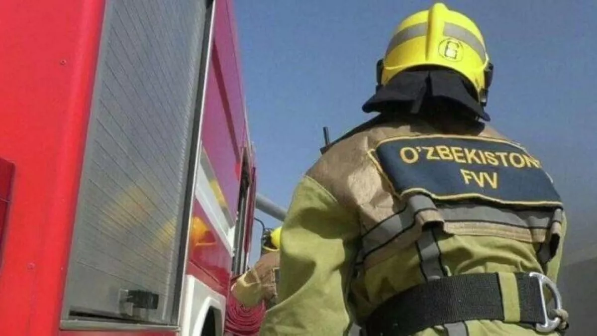 A fire was extinguished at a seed production enterprise in Tashkent