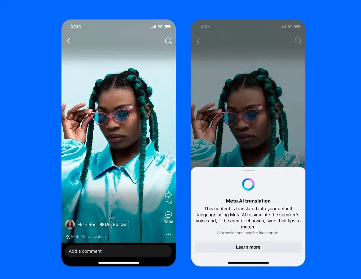 Meta launched translation service with artificial intelligence