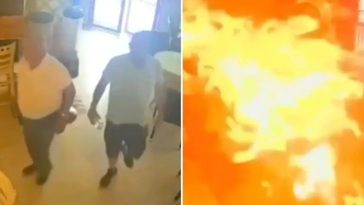 Fire set for mayonnaise in Los-Palasios