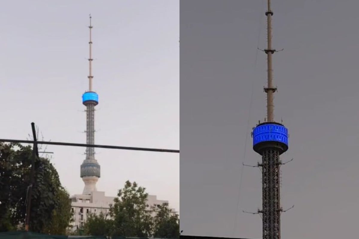 Toshkent teleminorasi yangi LED-ekran bilan yangilandi