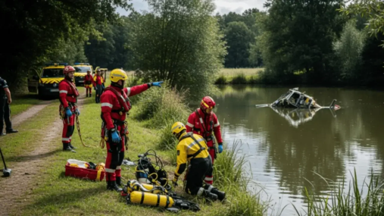 Firefighting helicopter crashed in Finistere, crew survived