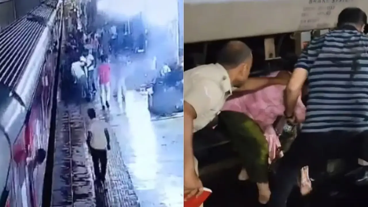 Kanpur vokzalida ayol poyezd ostidan qutqarildi