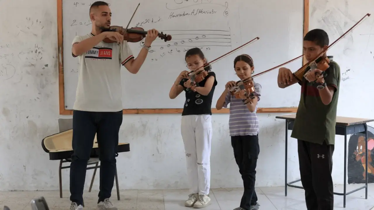 G‘azoda bolalar musiqa darslari davom etmoqda