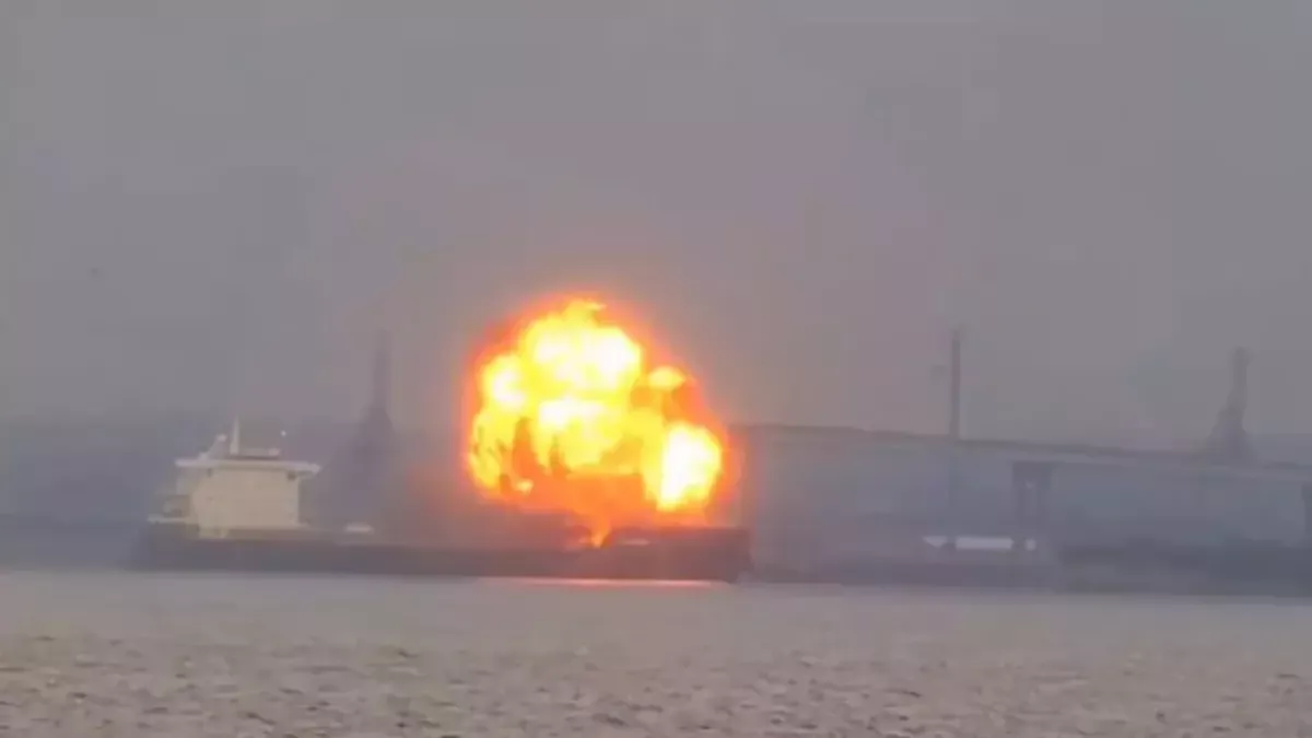 Baltimor portida yuk kemasida kuchli portlash yuz berdi