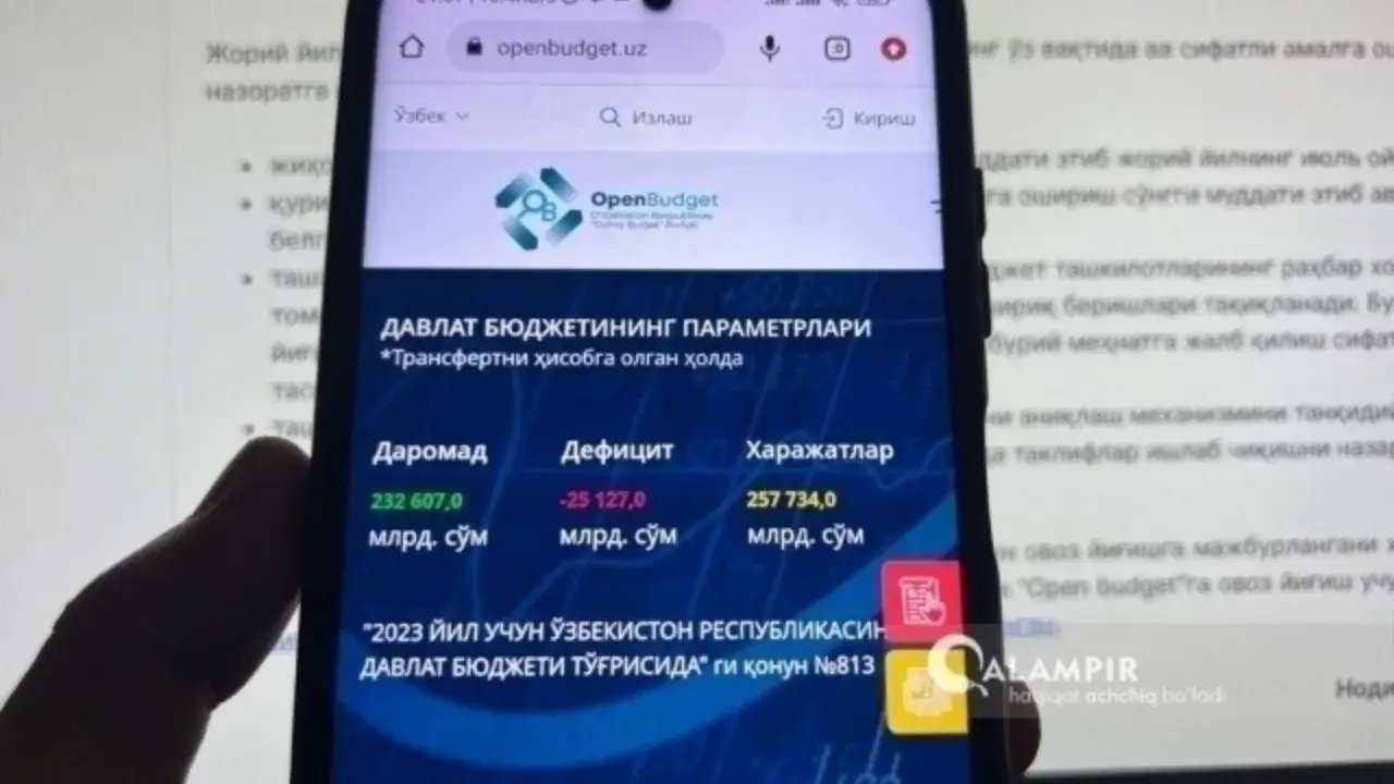 Tashabbusli budjetda ovoz berish boshlandi
