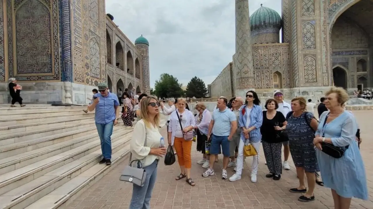 The number of tourists to Uzbekistan increased by 49%