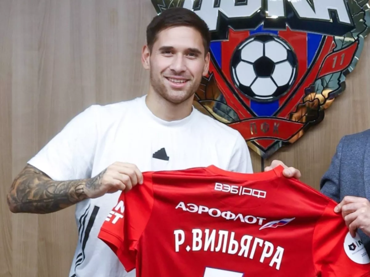 Villagra на общей тренировке команды ЦСКА
