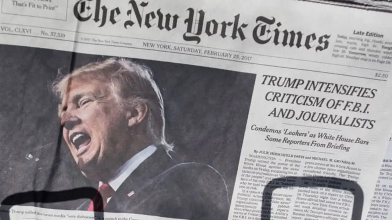 Трамп подал иск на 15 миллиардов долларов к The New York Times