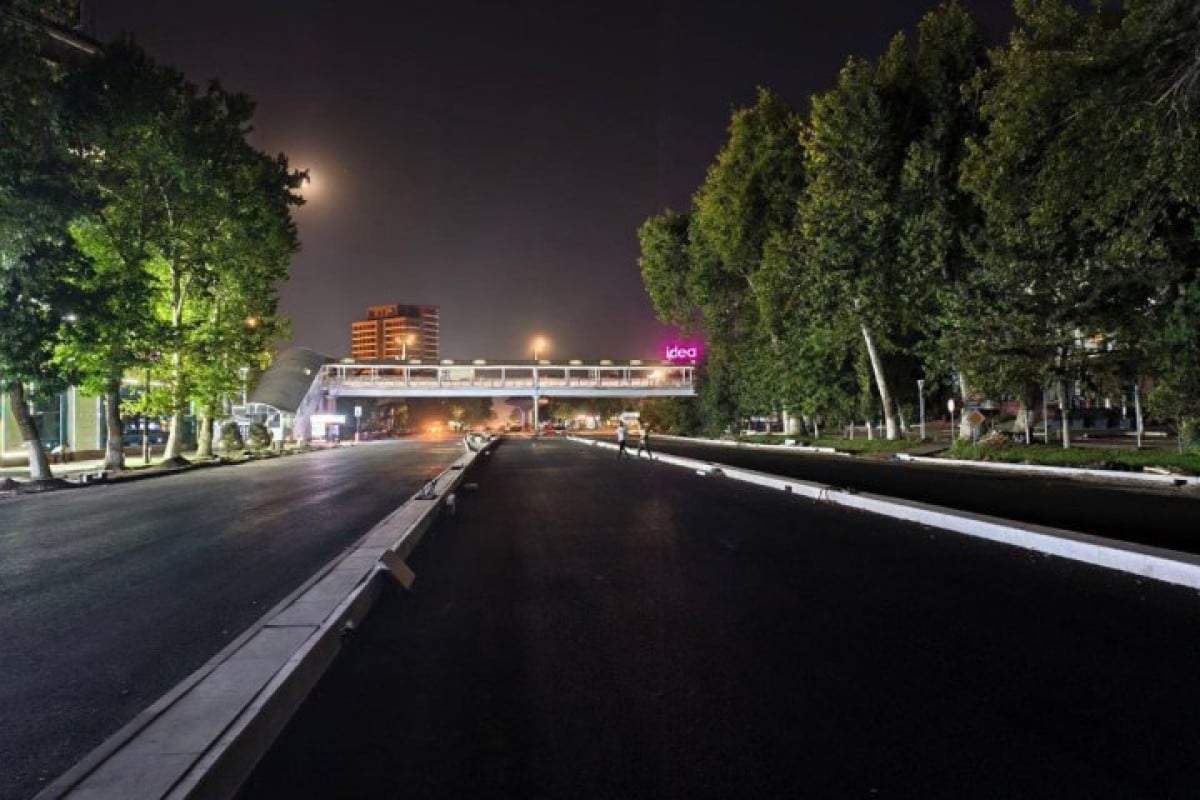 The road reconstruction phase on Shota Rustaveli Street has been completed
