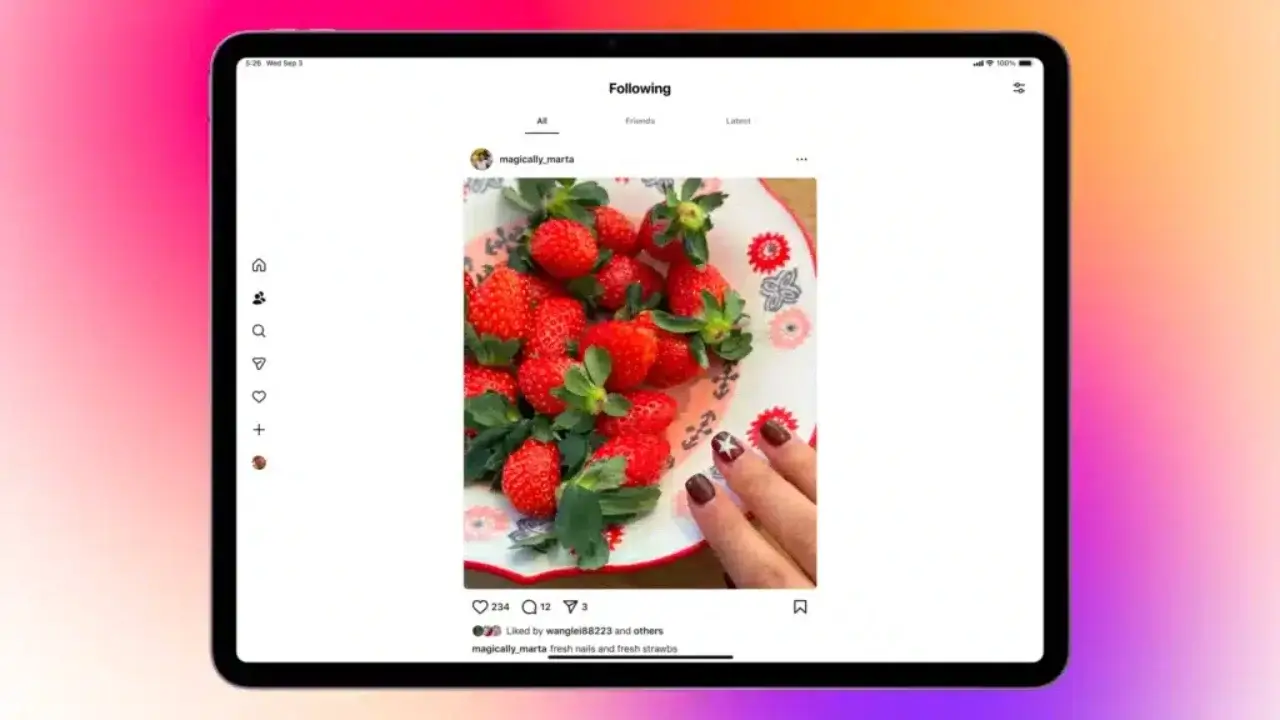 Instagram has now released an app for Apple tablets