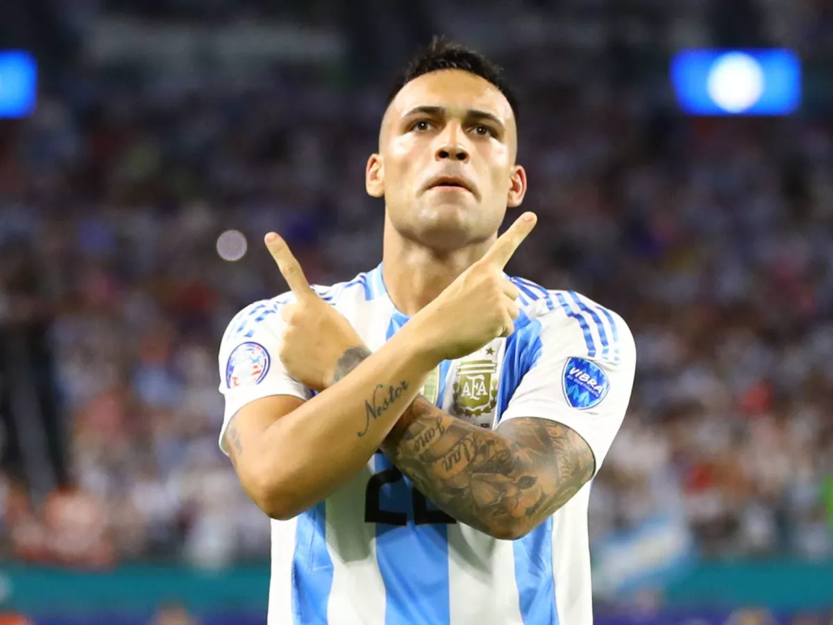 Martinez surpassed Maradona for Argentina with a goal