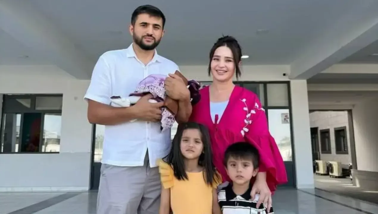 Bahora Arslonova gave birth to her third child