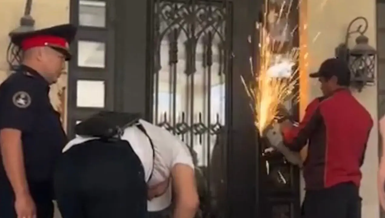 Atambayev family forcibly removed from their home