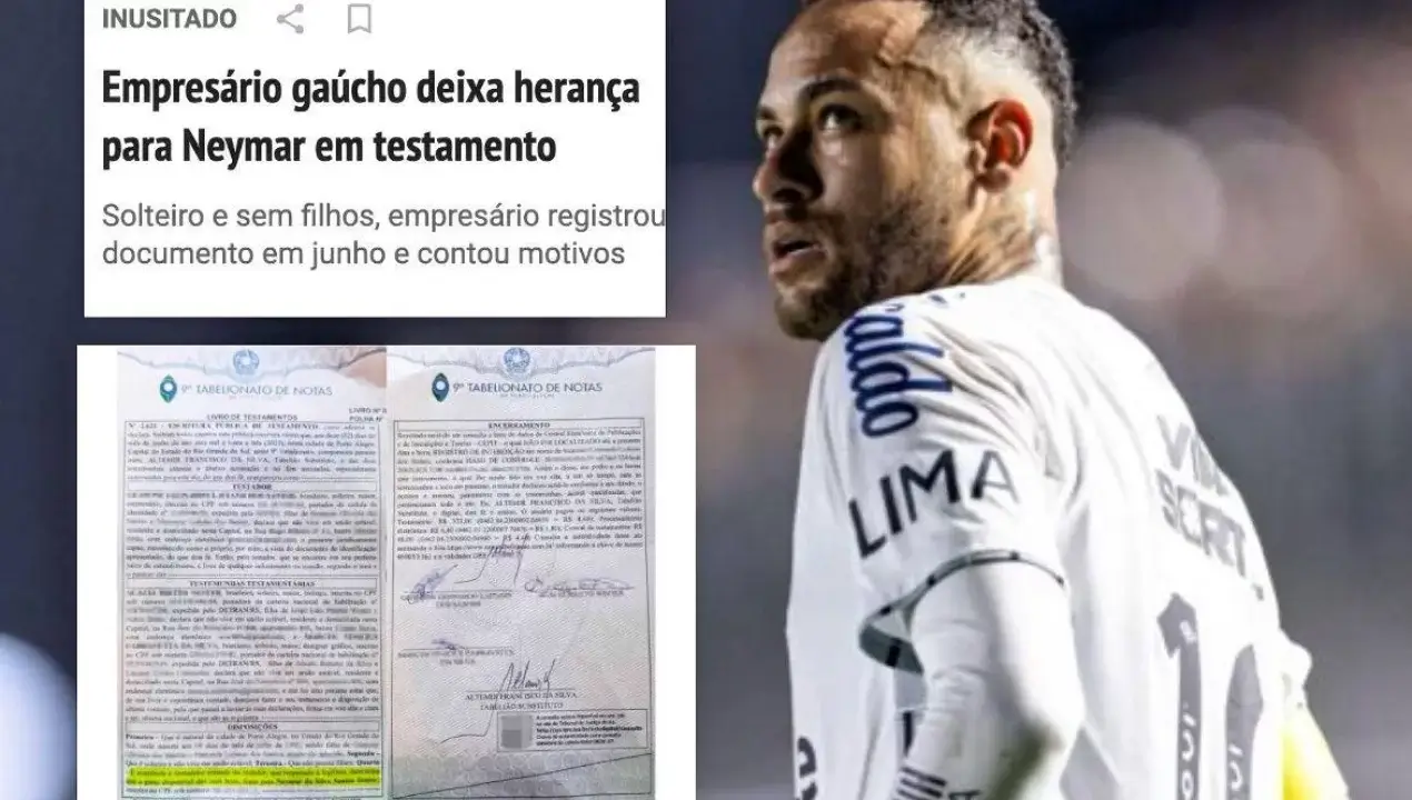 Brazilian businessman left a will for Neymar
