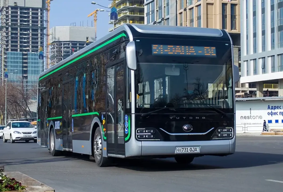 Nurafshanga 12 ta yangi avtobus olib kelingan