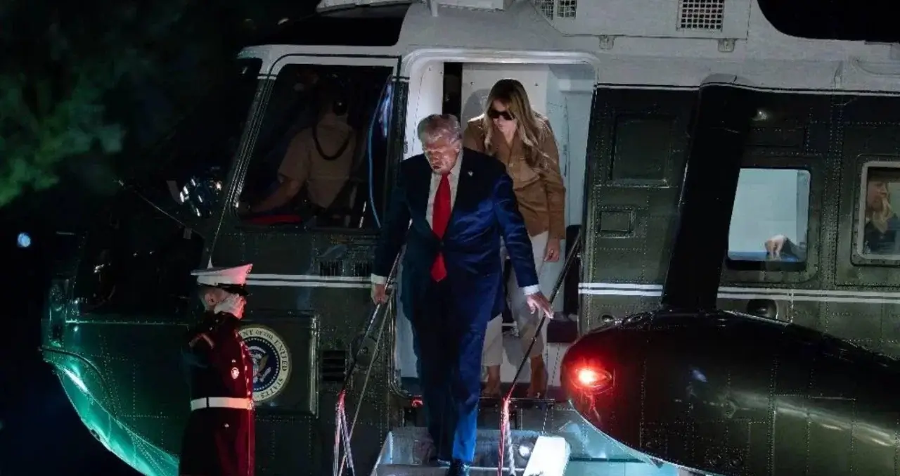 Trump's helicopter made an emergency landing in London due to malfunction