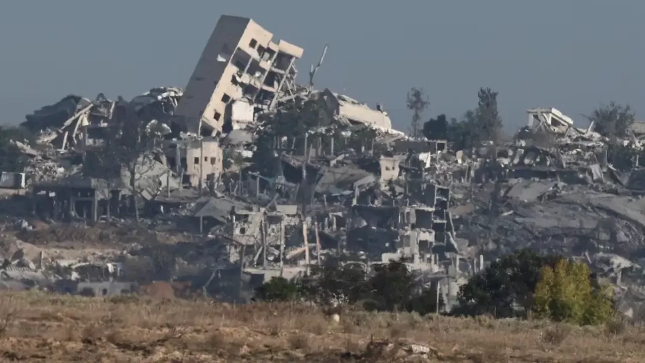 Israel destroyed residential buildings in Gaza