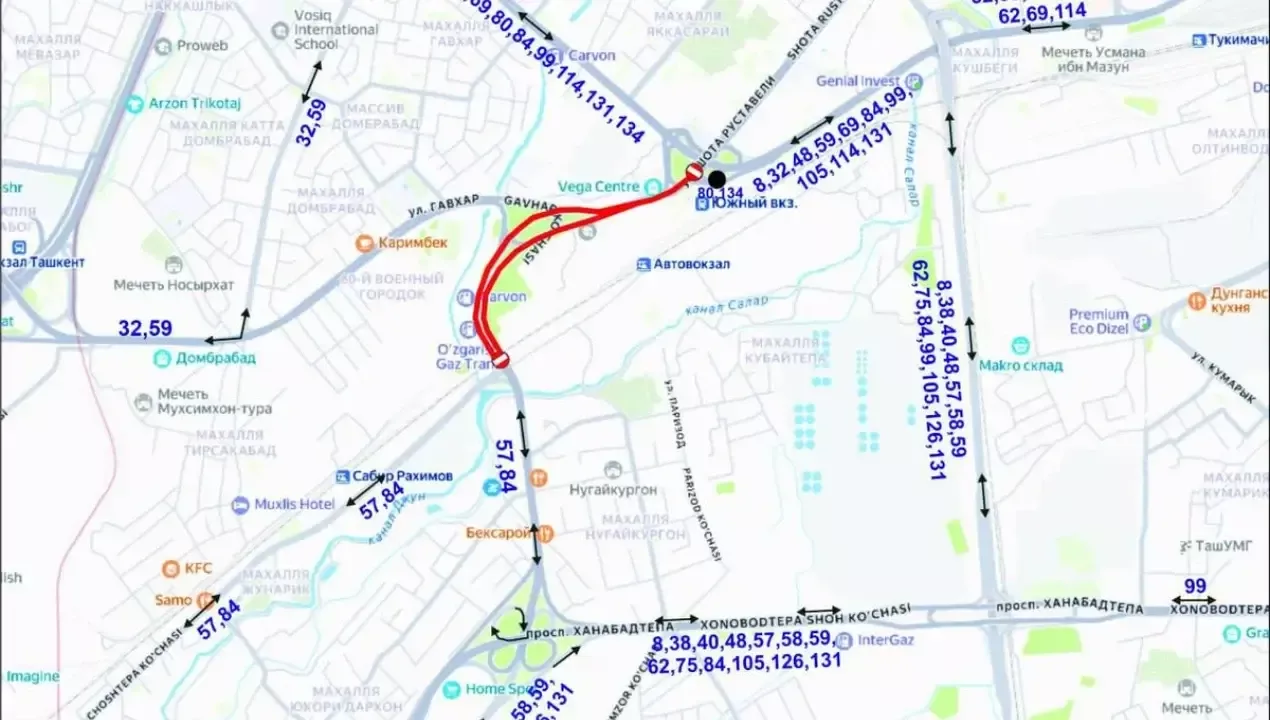 Traffic temporarily stopped on Shota Rustaveli street