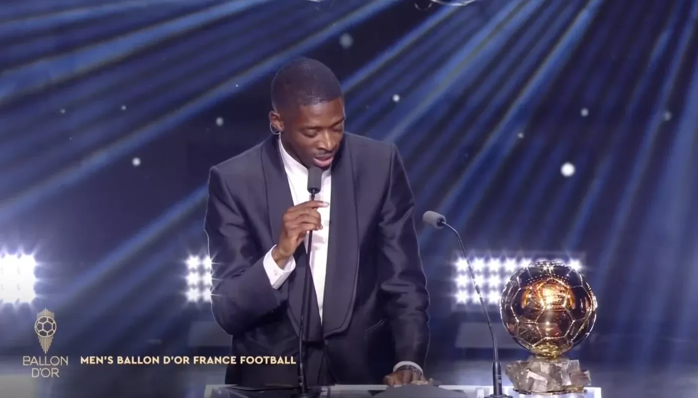 Usman Dembele won the Ballon d'Or