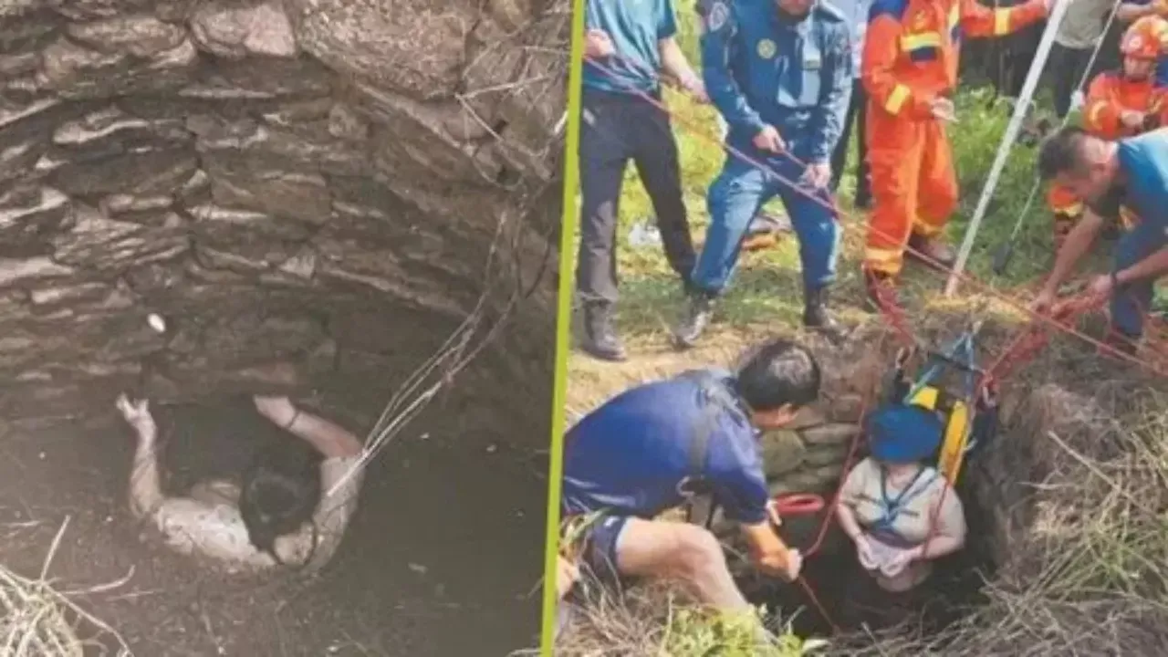 Xitoyda ayol chuqur quduqdan omon qoldi