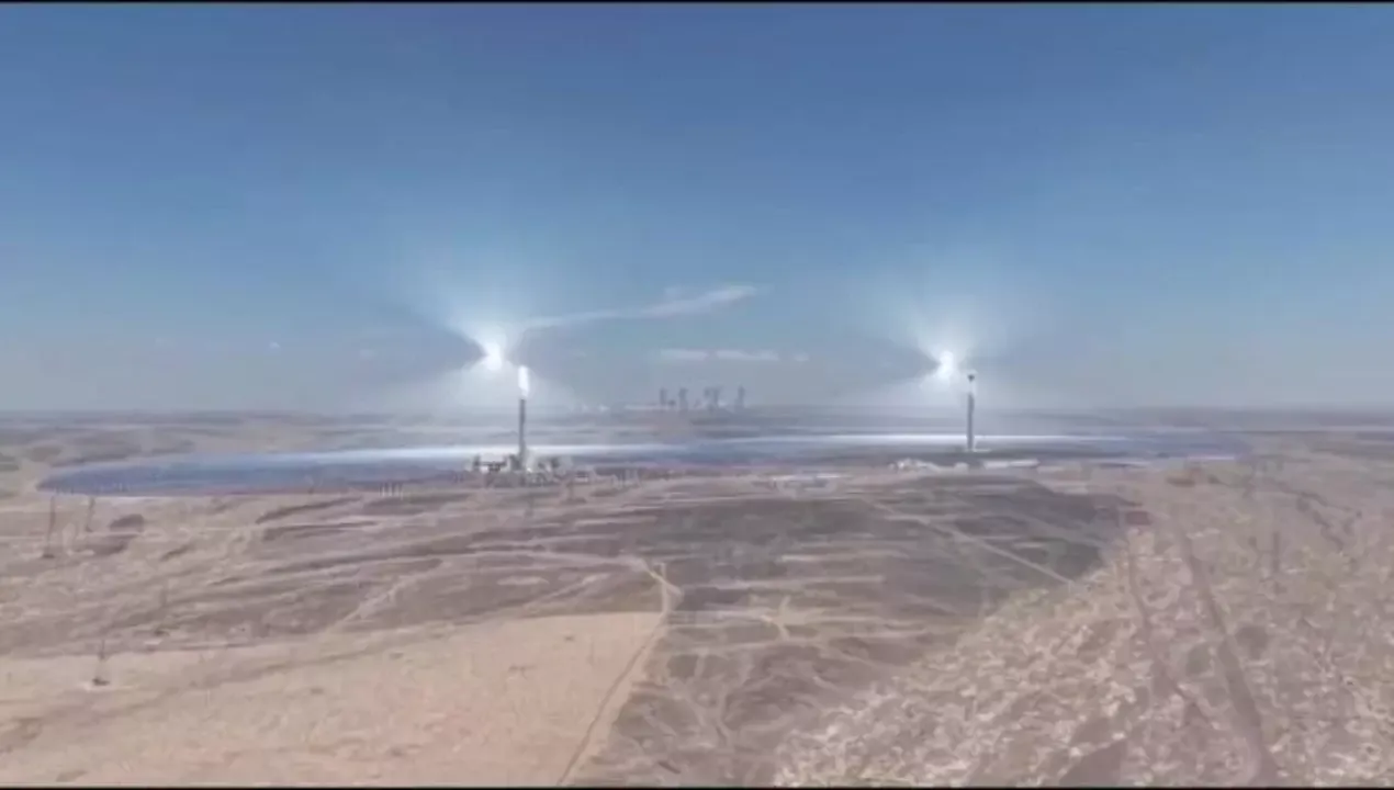 Mirror solar power plant launched in China