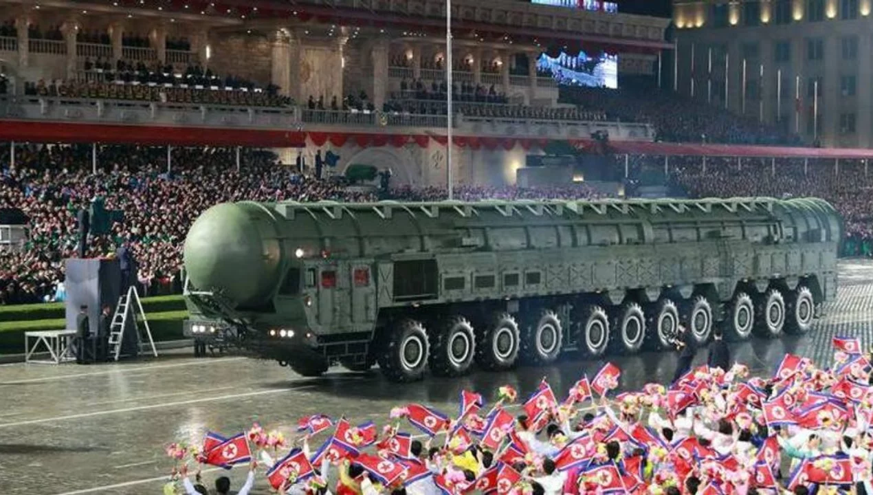 North Korea showcased a new ballistic missile