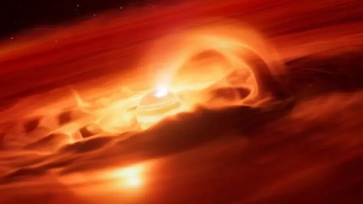 A planet is growing at record speed in the Chameleon star
