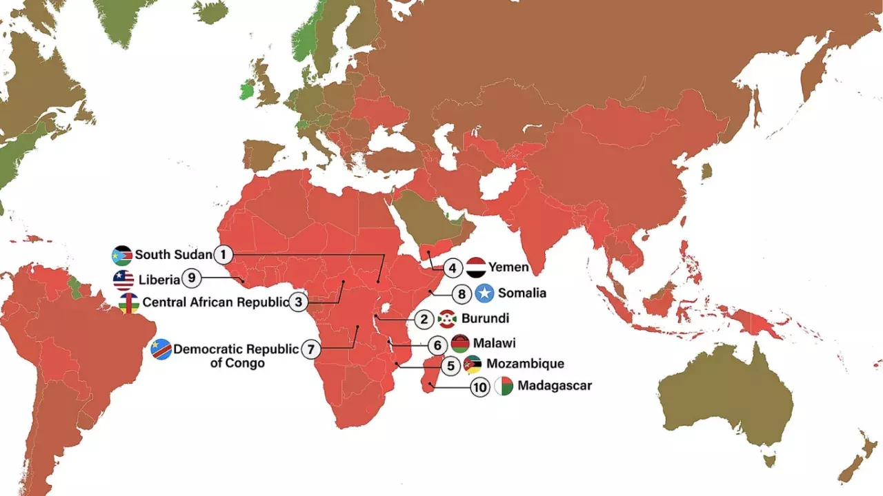 List of countries with the lowest GDP in Africa announced