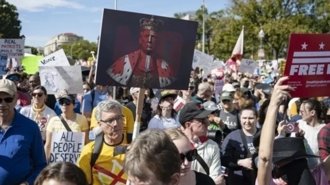 Massive protests against Trump's policies took place in the USA