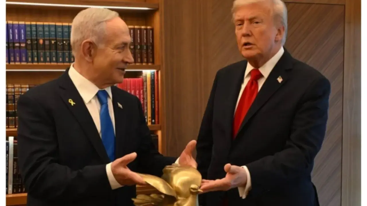 Netanyaxu Trampga G‘azo tinchligi uchun sovg‘a berdi