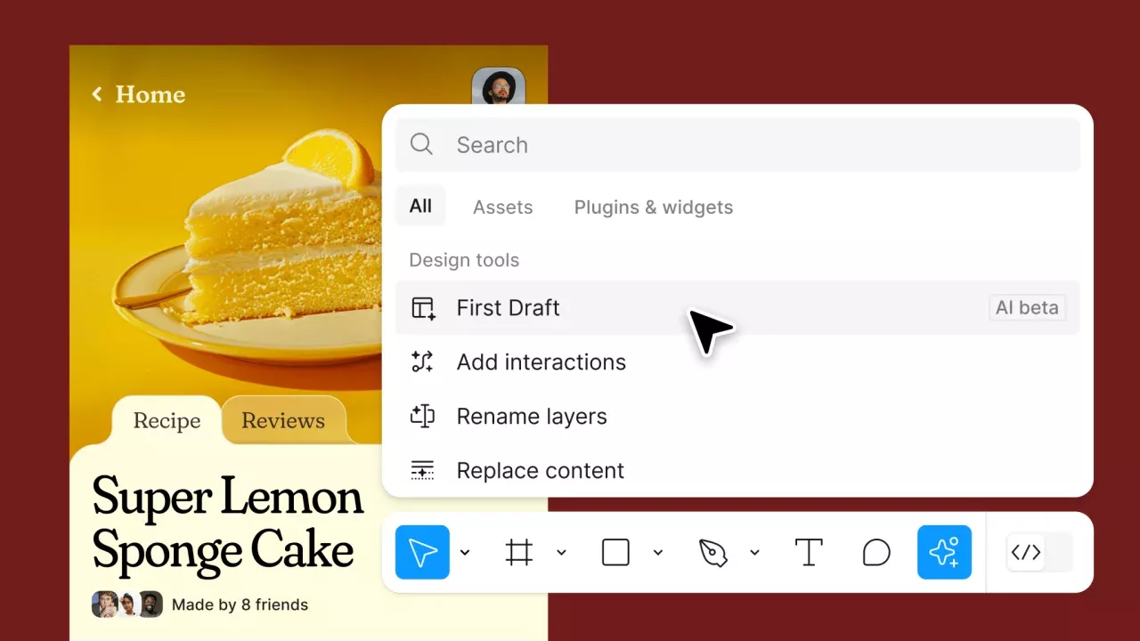 В платформу Figma добавлен искусственный интеллект Gemini