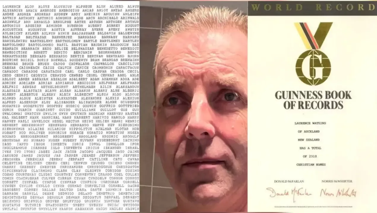 Лоренс Уоткинс получил самое длинное имя