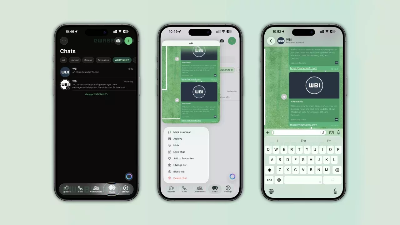 WhatsApp introduced Liquid Glass design for iOS