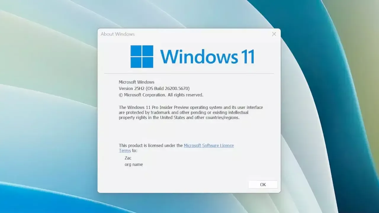 Windows 11 25H2 yangilanishi xavfsizlikni oshirdi