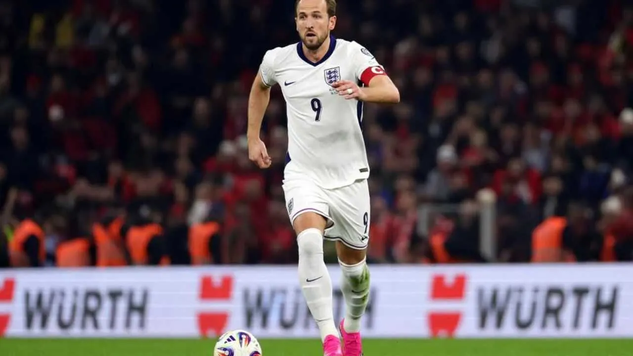 Harry Kane's double secured victory for England in Albania