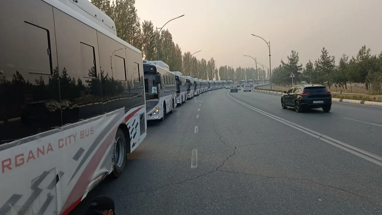 В Фергану доставлено 24 новых автобуса