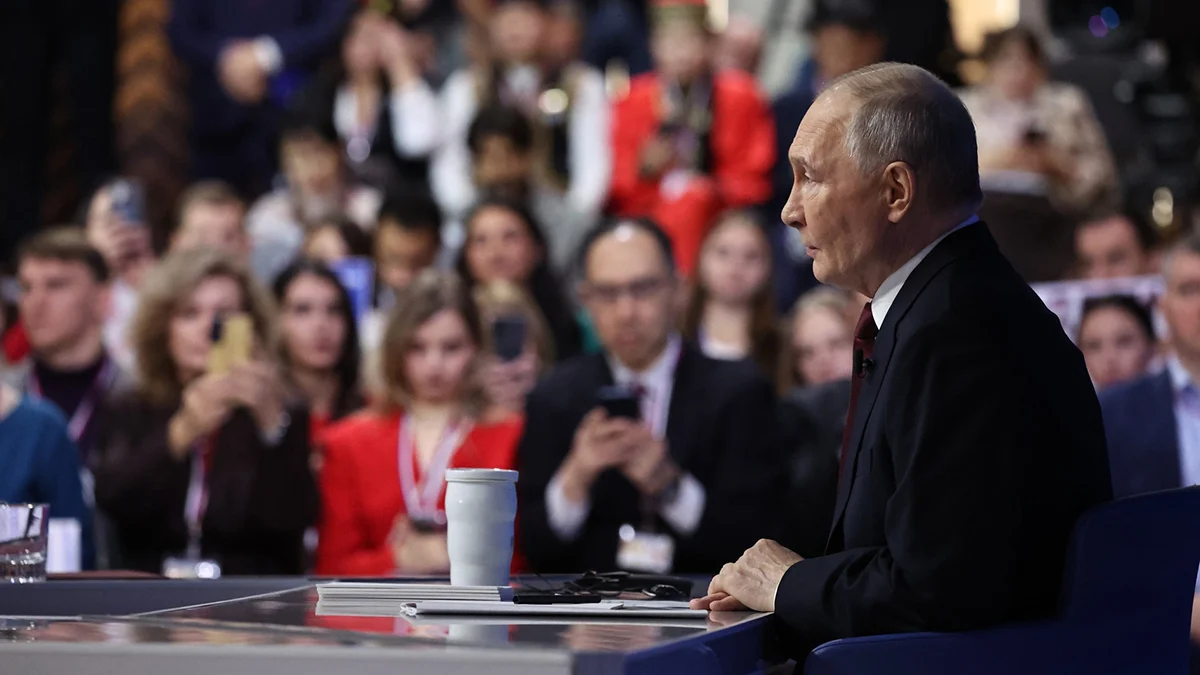 Putin discussed military and peace at the press conference