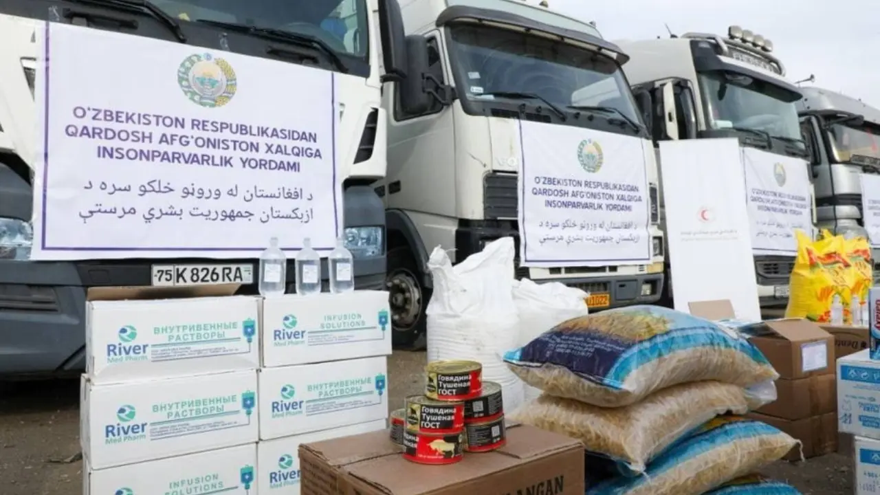 Uzbekistan sent 390 tons of aid to Afghanistan