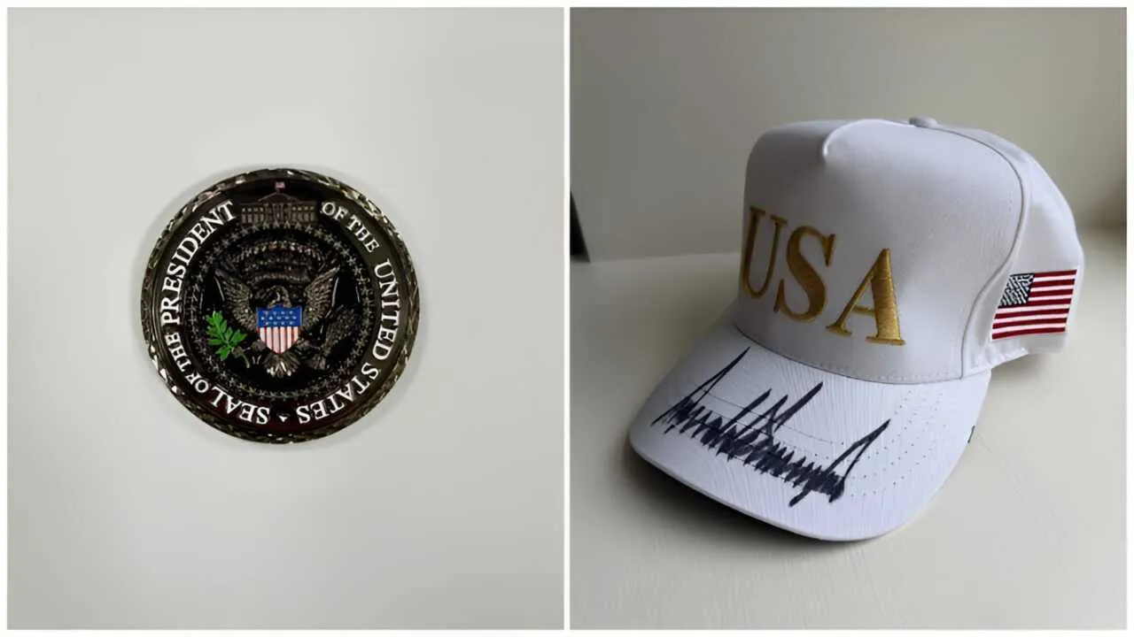 Donald Trump gifted Tokayev a symbolic key and cap